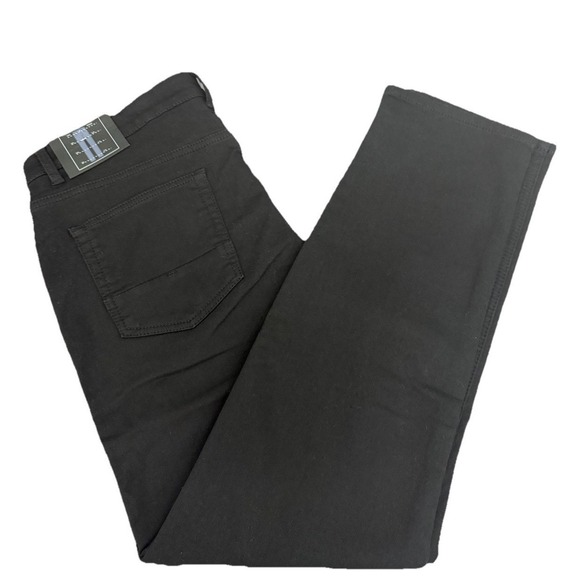 VGB Vintage Genes Black Men's Slim Fit Comfort Black Denim Jeans W36X30L New - Picture 5 of 11